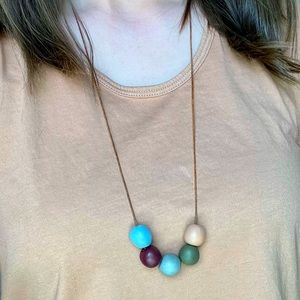 Handmade Polymer Clay Beaded Neckace
